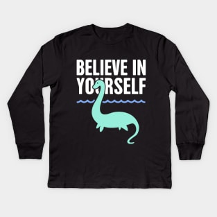 Loch Ness Monster – Believe In Monster Kids Long Sleeve T-Shirt